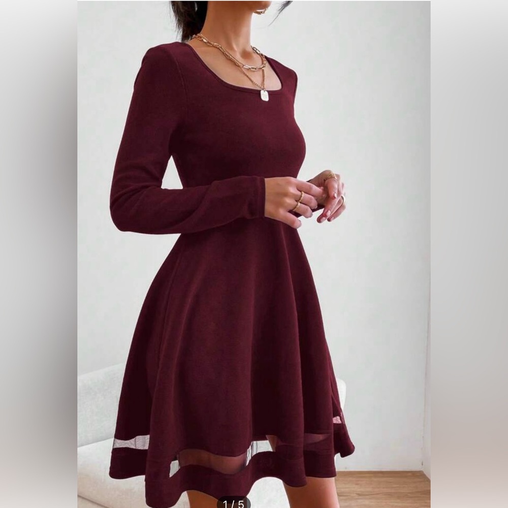 ($10) Burgundy Dress NWOT
